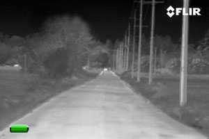 FLIR Scout TS32r Pro Thermal Night Vision Monocular at 1000 Yards Distance