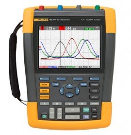 Fluke 190-104/AM/S ScopeMeter Oscilloscope with SCC-290 kit-
