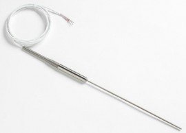 Fluke 5618B-9-M Small-Diameter Industrial RTD with mini banana plugs, 9&quot;-