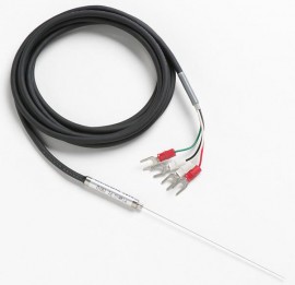 Fluke 5622-05-S Fast Response Platinum Resistance Thermometer (PRT) with Spade Lugs, 0.02in, 6ft Lead-