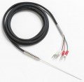 Fluke 5622-16-L Fast Response Platinum Resistance Thermometer (PRT) with Mini Spade Lugs, 0.06in, 6ft Lead-