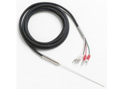 Fluke 5622-32-L Fast Response Platinum Resistance Thermometer (PRT) with Mini Spade Lugs, 0.13in, 6ft Lead-