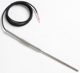 Fluke 5627A-6-S Precision Thermometer/RTD Temperature Probe with Spade Lugs, 6 x 0.19in, -200 to 300&amp;deg;C-