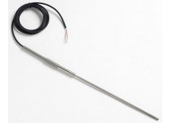 Fluke 5627A-9-M Precision Thermometer/RTD Temperature Probe with Mini Banana Plugs, 9 x 0.19in, -200 to 300&amp;deg;C-