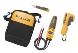 Fluke 62MAX+/T+PRO/1AC Infrared Thermometer, Voltage Continuity Tester, and Voltage Detector Kit-