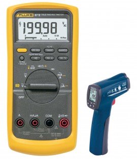 Fluke 87V True RMS Industrial Multimeter Kit - Includes the R2300 Infrared Thermometer for FREE-