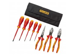 Fluke IKST7 Insulated Hand Tool Starter Kit &amp;amp; Roll Up Tool Pouch, 1000 V-