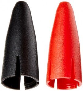 Probe Tip Cap Set Red and Black-